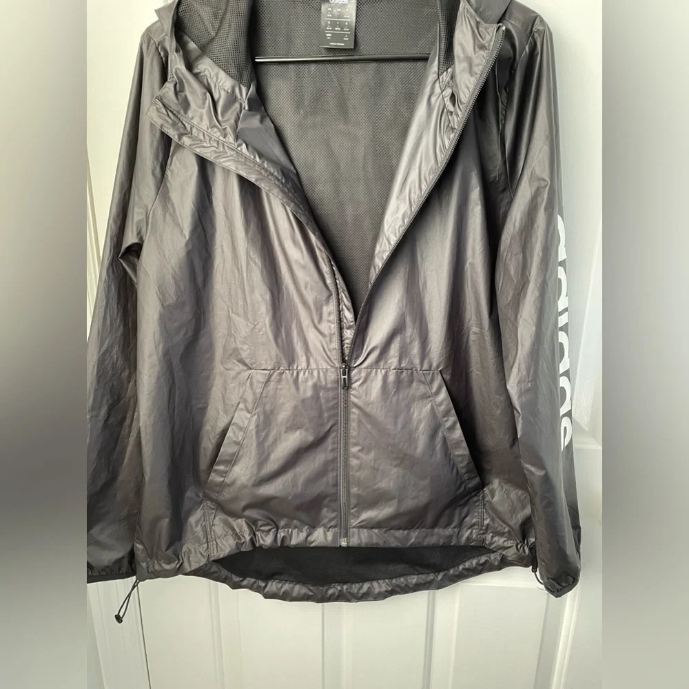 Adidas women’s windbreaker jacket black